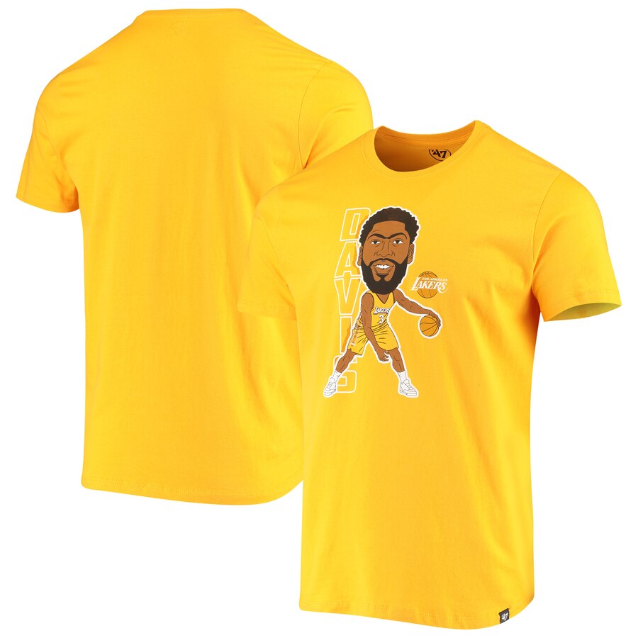 Anthony Davis Los Angeles Lakers Gold Bobblehead Player TShirt->nba t-shirts->Sports Accessory